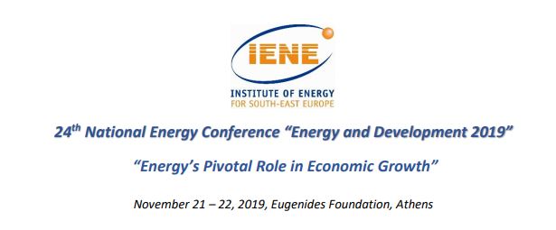 24th National Energy Conference “Energy and Development 2019”, Athens